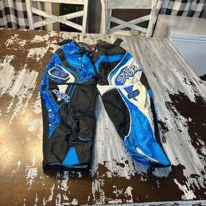 MSR Starlet Girls Motocross Dirt Bike Racing Pants Blue White Black Size 9/10